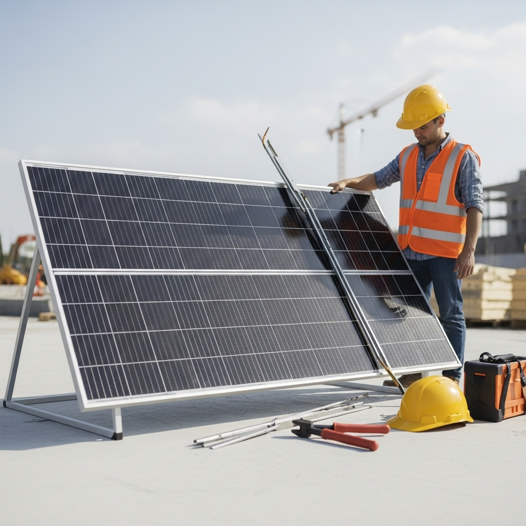 Installation solaire monocristalline